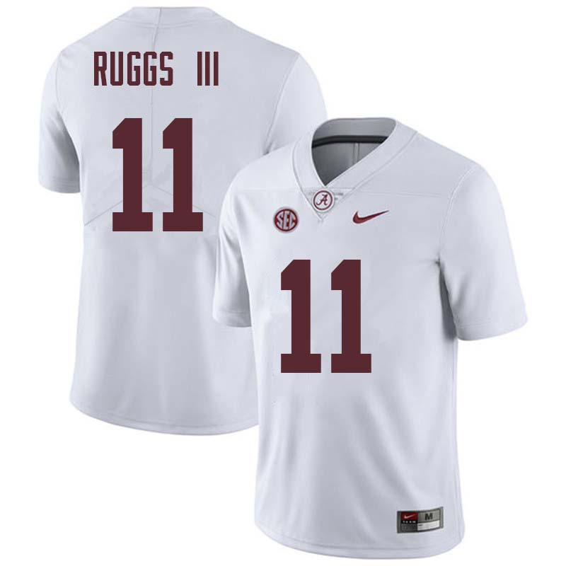 Alabama Crimson Tide Men's Henry Ruggs III #11 White NCAA Nike Authentic Stitched College Football Jersey AA16S88GS